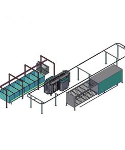 dây chuyền sơn tĩnh điện bán tự động